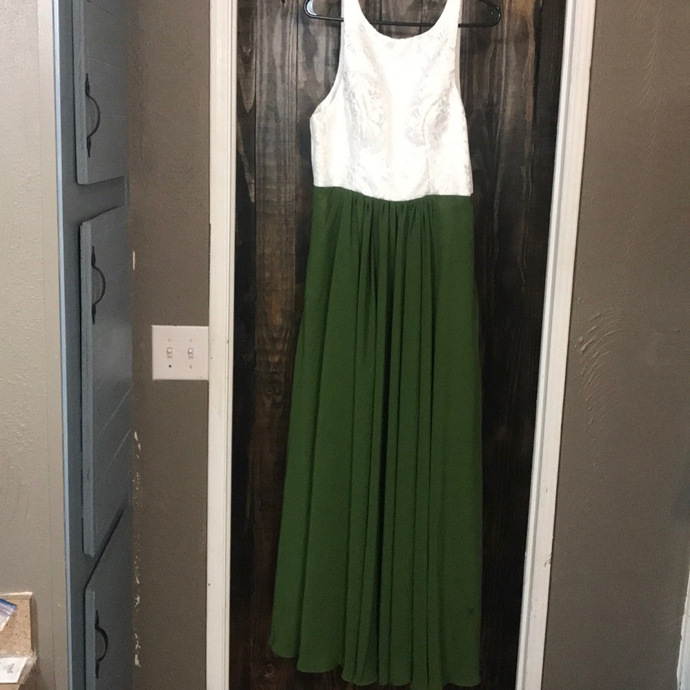 Olive bridesmaid dress